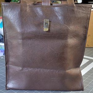 Faux Leather Brown Purse